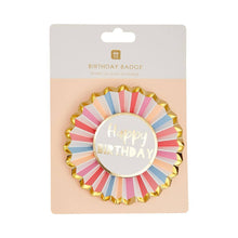 Load image into Gallery viewer, Pink Happy Birthday Badge | Birthday Party
