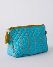 Load image into Gallery viewer, KIP &amp; Co. Aegean Quilted Toiletry Cotton Bag