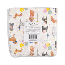 Load image into Gallery viewer, Dog Party Cocktail Napkin (Pack 18)
