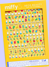 Load image into Gallery viewer, Nail Art Stickers - MIFFY AT SCHOOL