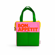 Load image into Gallery viewer, LUNCH BAG BON APPÉTIT MULTICOLOUR PINK