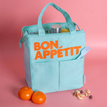 Load image into Gallery viewer, MINT GREEN BON APPÉTIT ISOTHERMIC LUNCH BAG