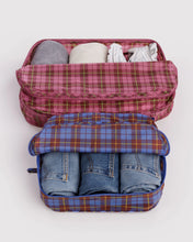 Load image into Gallery viewer, Baggu Large Packing Cube Set Check Mix