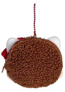 Monchhichi X Sanrio Hello Kitty Face Plush Carabiner Coin Pouch -Limited Edition