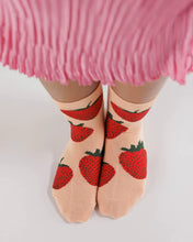 Load image into Gallery viewer, Baggu Crew Socks Strawberry
