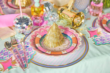 Load image into Gallery viewer, Golden Girl Mini Gold Fringe Party Hats Set