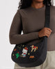 Baggu Medium Nylon Crescent Bag Embroidered Hello Kitty Western