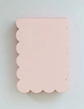 Load image into Gallery viewer, Scalloped Shaped Notepad | Peach + Persimmon Edge