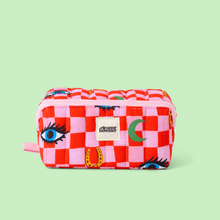 Load image into Gallery viewer, Checker Icons Flat Lay Wash Bag