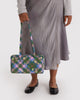 Baggu Nylon Bowler Bag Green Plaid