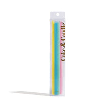 Load image into Gallery viewer, Fine Spiral  Pastel Rainbow Cake Candles (Pk16)