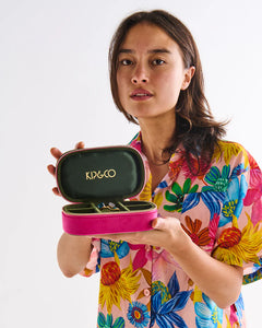 KIP & Co. Prickly Pear Travel Velvet Jewellery Box