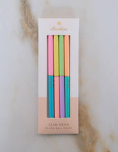 Load image into Gallery viewer, Slim Pens Set of Four | Duo-Tone Neons