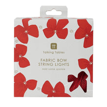 Load image into Gallery viewer, Fabric Bow LED String Lights