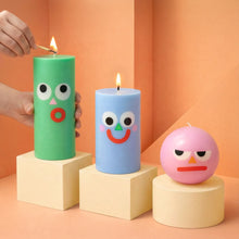 Load image into Gallery viewer, Moodz™ - Dippy Pillar Face Candle