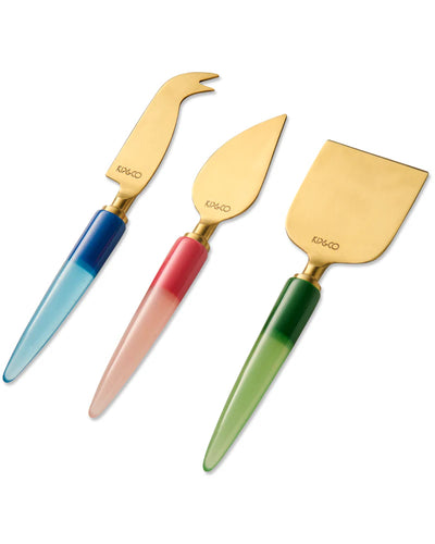 KIP & Co. Bejewelled Cheese Knife Set