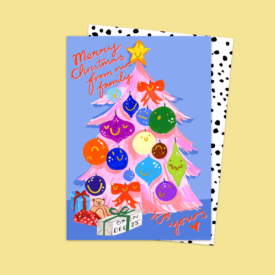 Merry Christmas From Our Family Card