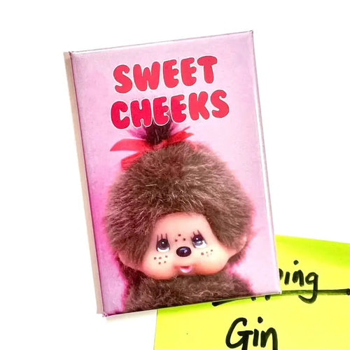 Cute Monchhichi Inspired Fridge Magnet