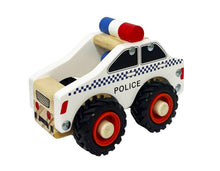 Load image into Gallery viewer, Wooden Police Car