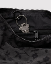 Load image into Gallery viewer, Baggu - Small Nylon Crescent Bag Charcoal Ditsy