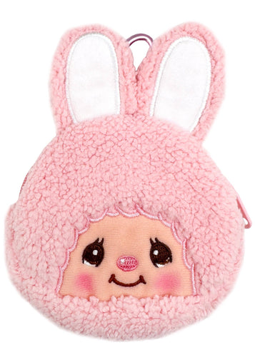 Monchhichi Chimutan Bunny Plush Carabiner Coin Pouch