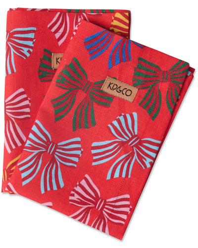 KIP & Co. Festive Bow 4P Napkin Set