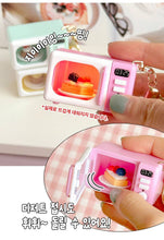 Load image into Gallery viewer, Mini Microwave Keychain Light &amp; Sound Toy