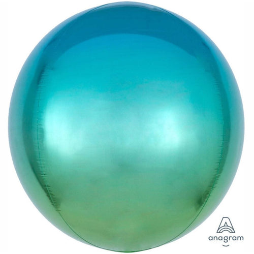 Ombre Blue/Green Orbz Balloon