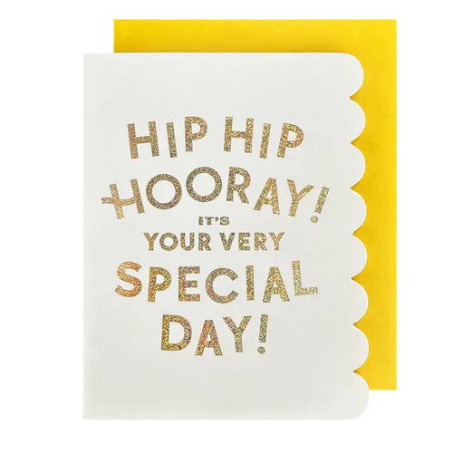 Hip Hip Hooray It's Your Very Special Day Card