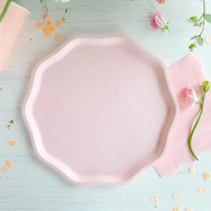 Petal Pink Compostable Dinner Plates (8Pk)