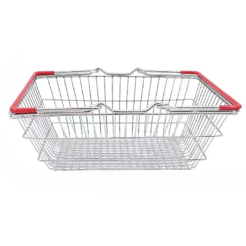 Shopping Basket with Red Handle