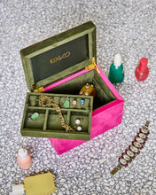 Load image into Gallery viewer, KIP &amp; Co. Prickly Pear Velvet Jewellery Box Large