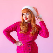 Load image into Gallery viewer, Luxe Christmas Santa Hat | Light Pink