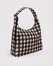 Load image into Gallery viewer, Baggu Nylon Shoulder Bag Blurred Gingham Brown