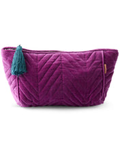 Load image into Gallery viewer, KIP &amp; Co. Wild Grape Velvet Toiletry Bag