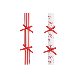 Christmas Bow Saucer Crackers | POS | 8 Pack | Holiday |