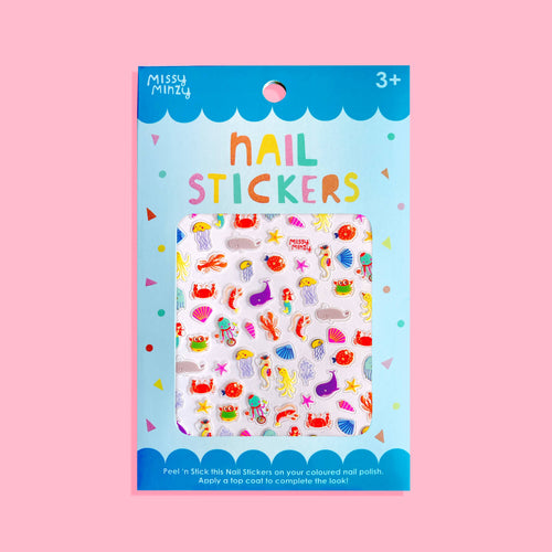 NEW Ocean Friends Nail Stickers, Wearable Art, Nail Decals
