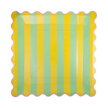 Load image into Gallery viewer, Bright Striped Plate Set