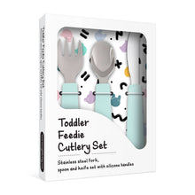 Load image into Gallery viewer, Toddler Feedie® Cutlery Set - Minty Green