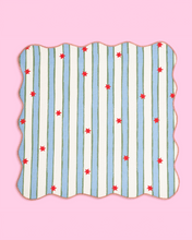 Load image into Gallery viewer, Stars &amp; Stripe Christmas Cotton Napkins (Set of 4)