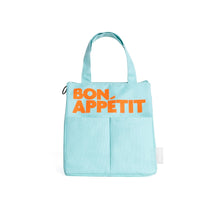 Load image into Gallery viewer, MINT GREEN BON APPÉTIT ISOTHERMIC LUNCH BAG