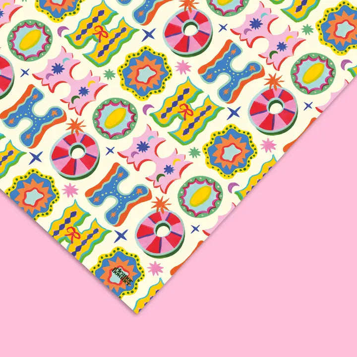 Ho Ho Ho Christmas Gift Wrap Sheet