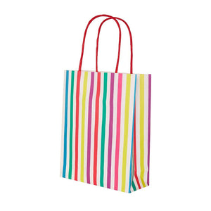 Rainbow Striped Gift Bags (Pack 8)