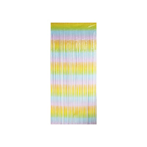 Hanging Curtain Background Pastel Rainbow