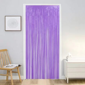 Hanging Curtain Background Neon Purple