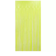 Load image into Gallery viewer, Hanging Curtain Background Neon Yellow