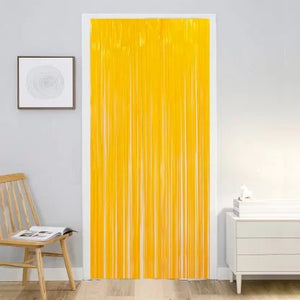 Hanging Curtain Background Neon Orange