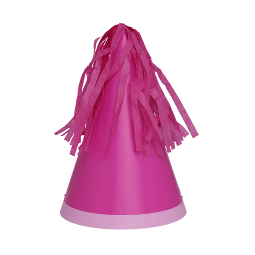 Flamingo Pink Party Hats (Pack 10)