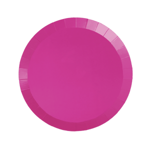 Flamingo Pink Plates Small (Pack 20)