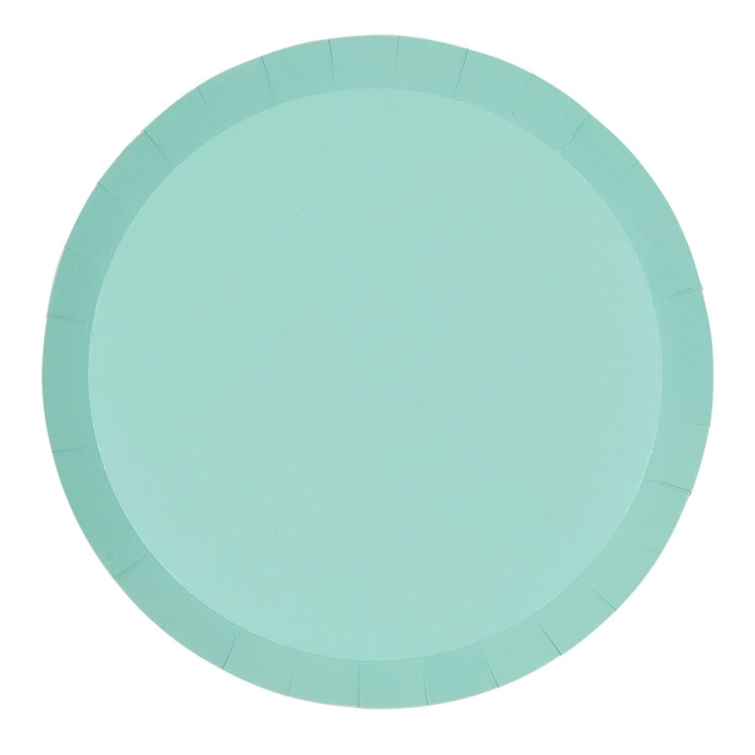 Mint Green Plates Large (Pack 20)